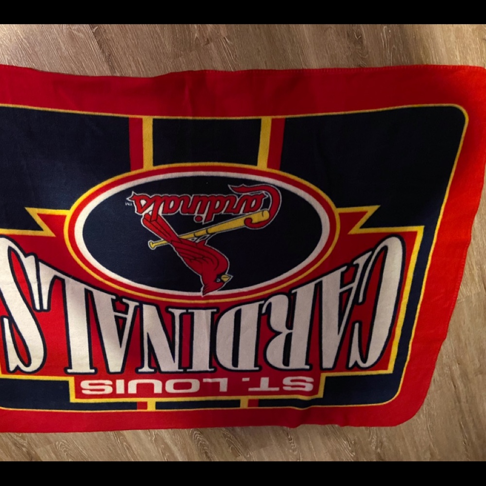 Stl Cardinals fleece throw.